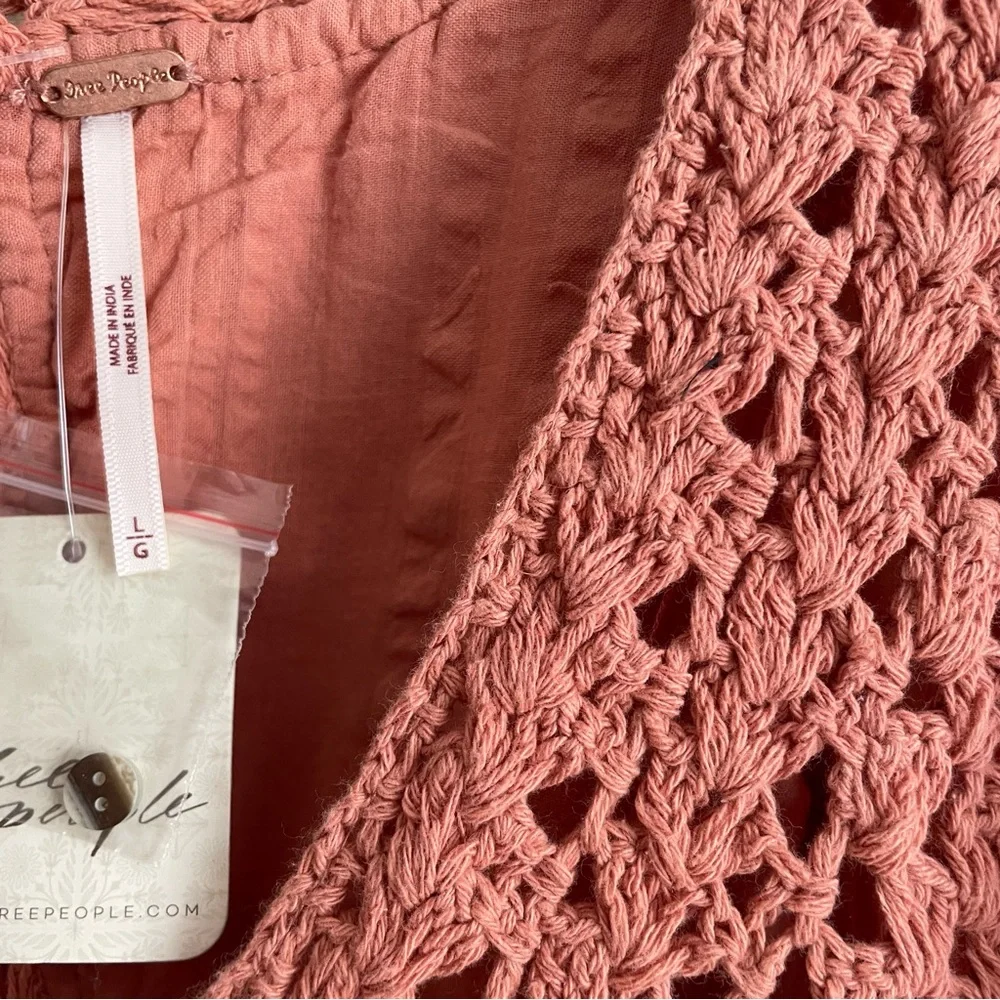 FREE PEOPLE megan crochet top
